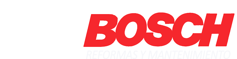 Logotipo JP Bosch Reformas y Mantenimiento versión blanca